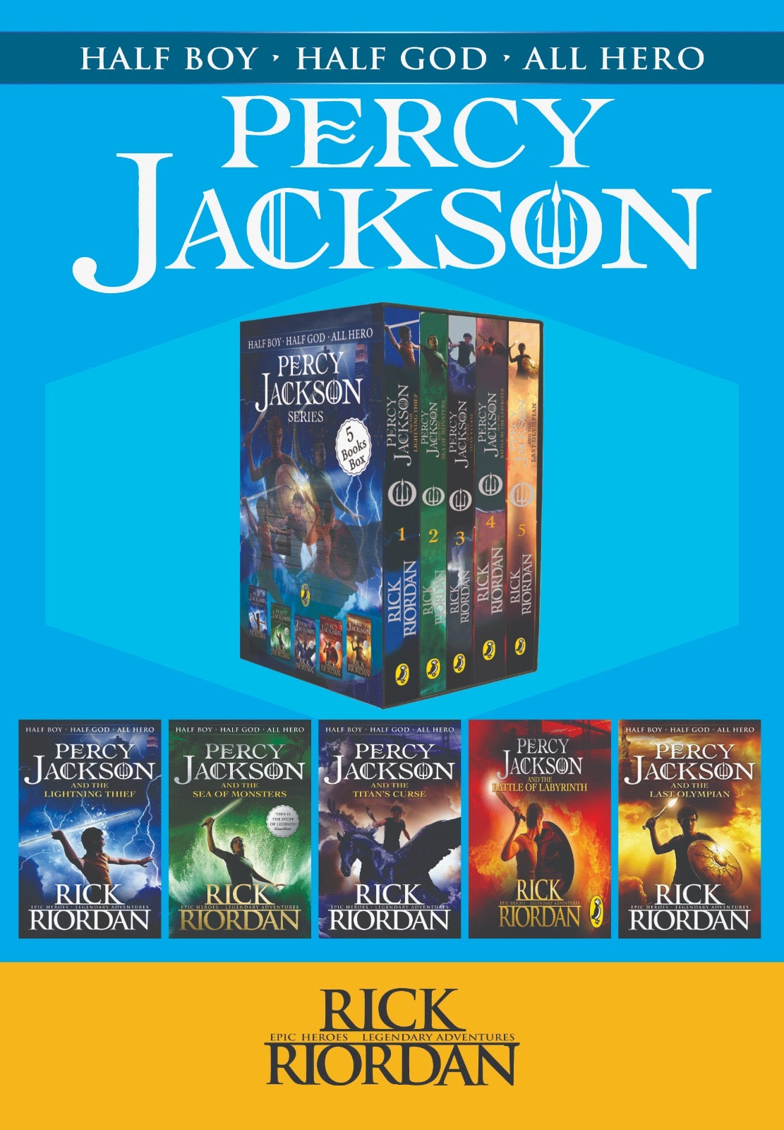 Complete Collection Of Percy Jackson and the Olympians by Rick Riordan’s (A+ Quality)