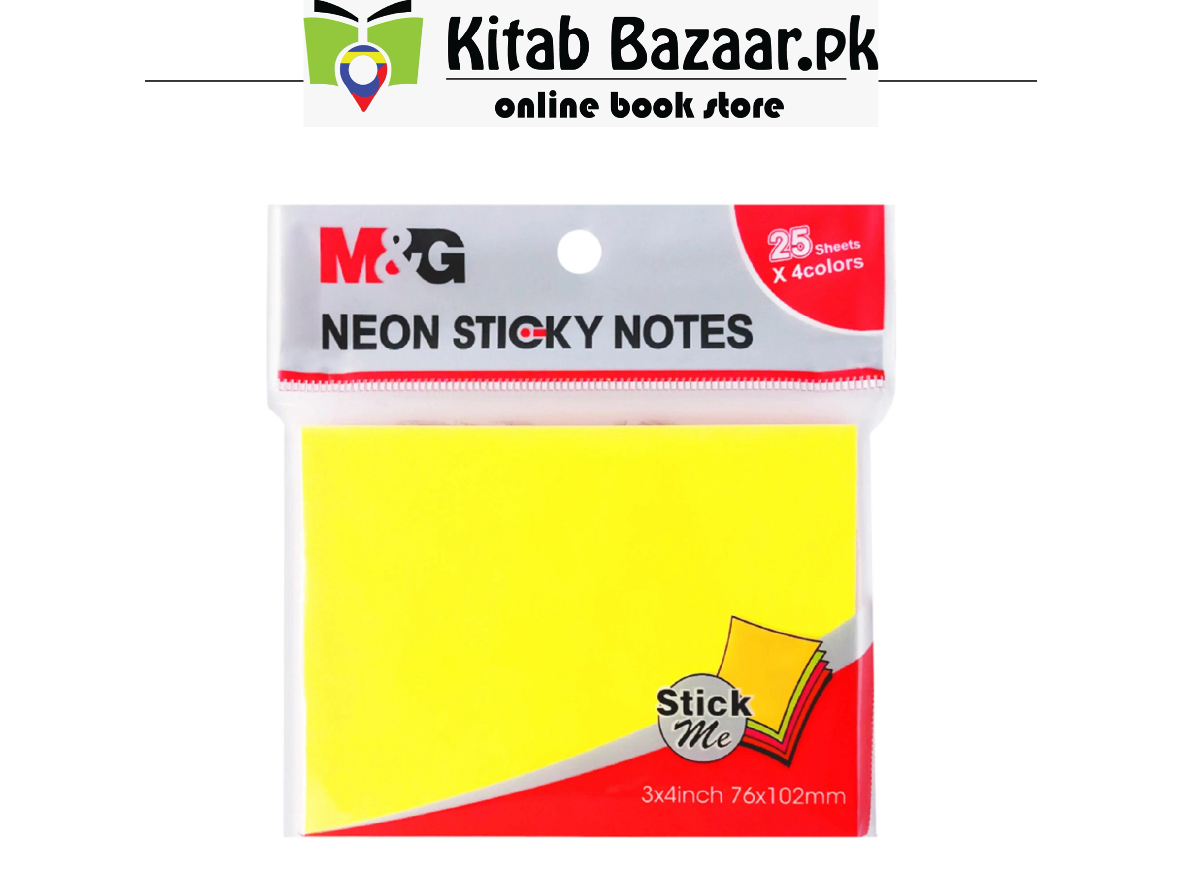 M&G 3x4 Coloured Sticky Note