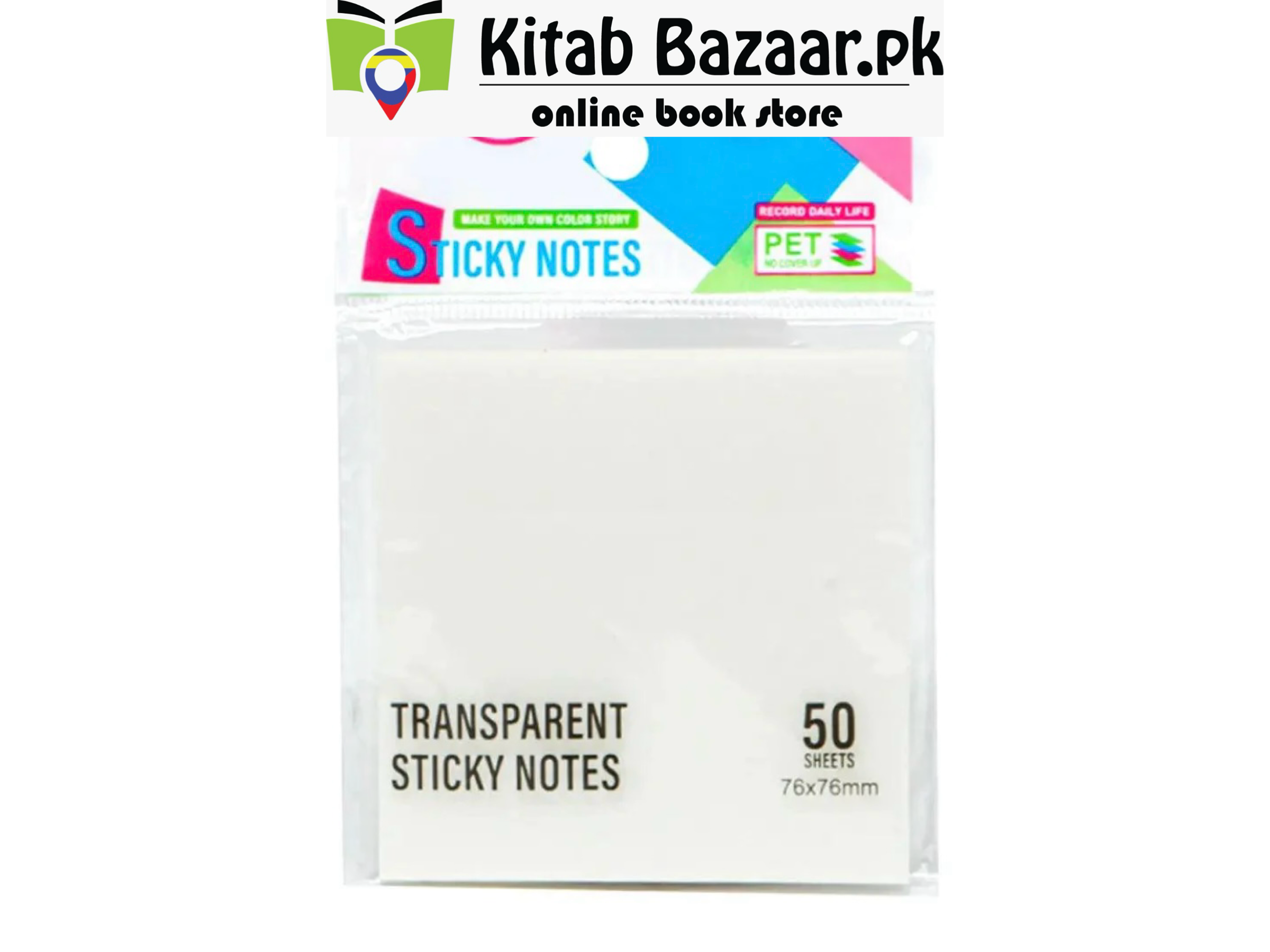 Jinxin Transparent Sticky Notes 76x76 Mm