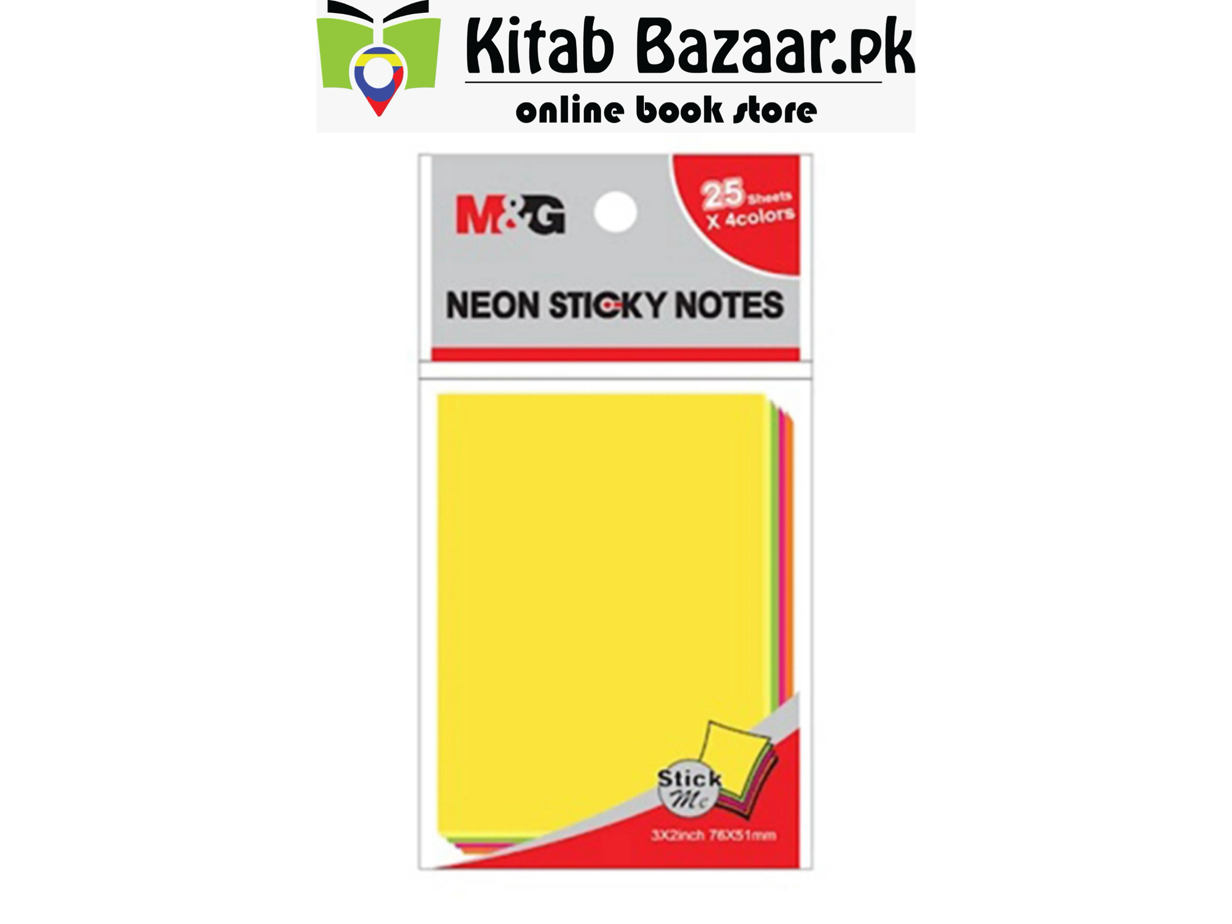 M&G 2x3 Coloured Sticky Note