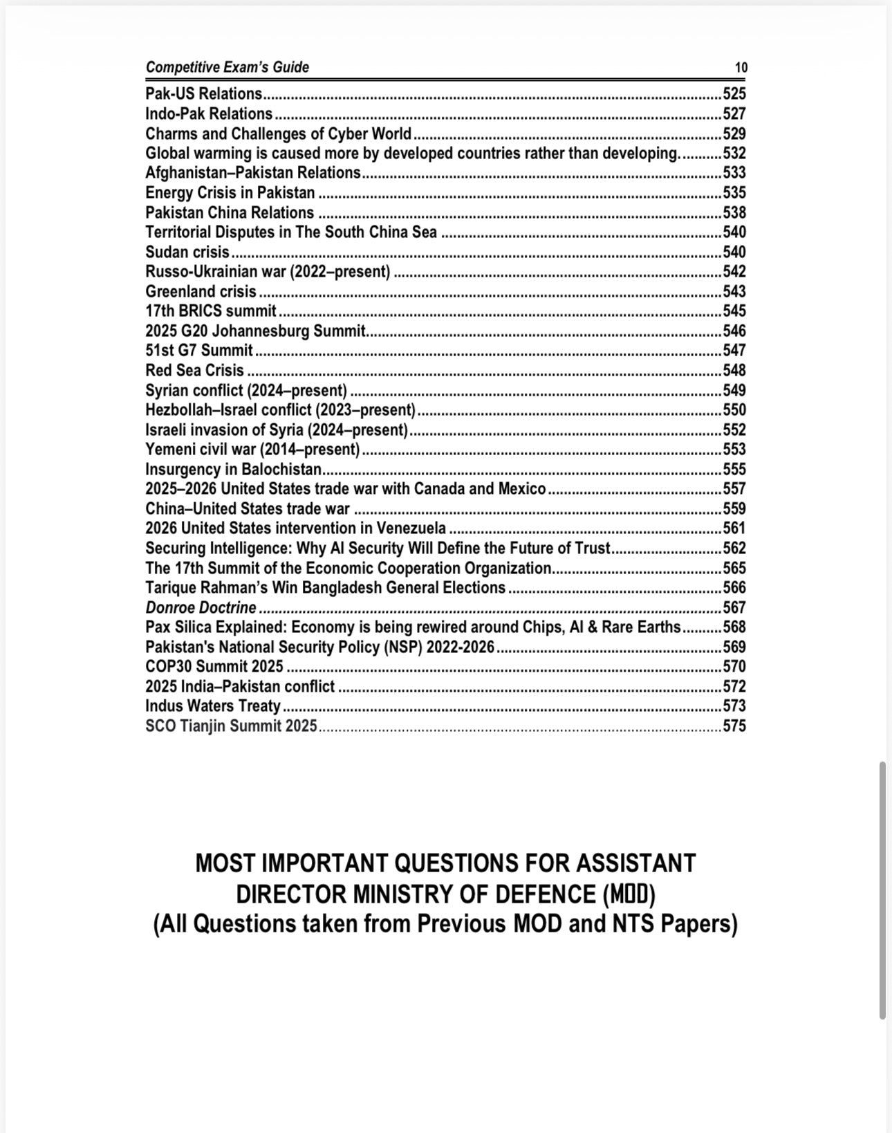 Mod Recruitment MOD Recruitment Guide New Latest 2026 Paper 1 & 2 by Rai Muhammad Iqba ...